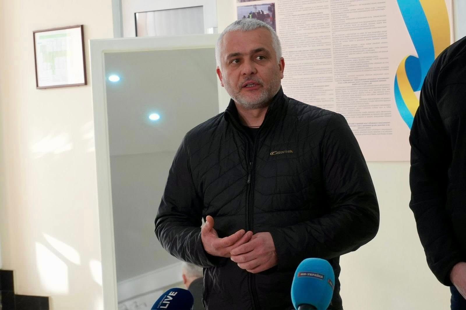 Брифінг начальника ОВА Олега Кіпера разом з начальником Одеської МВА Сергієм Лисаком та першим заступником голови ДСНС України Віталієм Миронюком