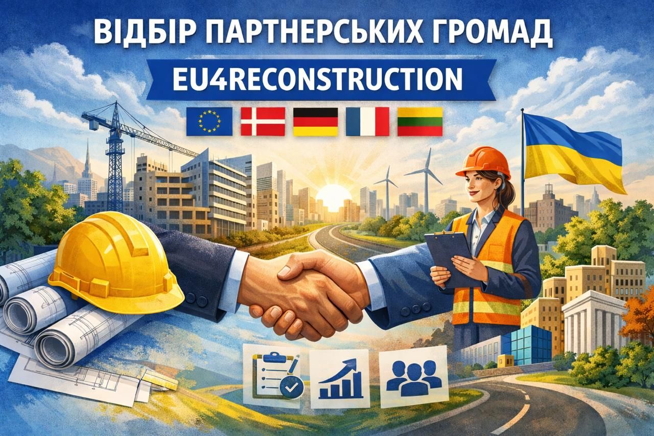 Триває відбір партнерських громад у межах проєкту EU4Reconstruction (EU4R)