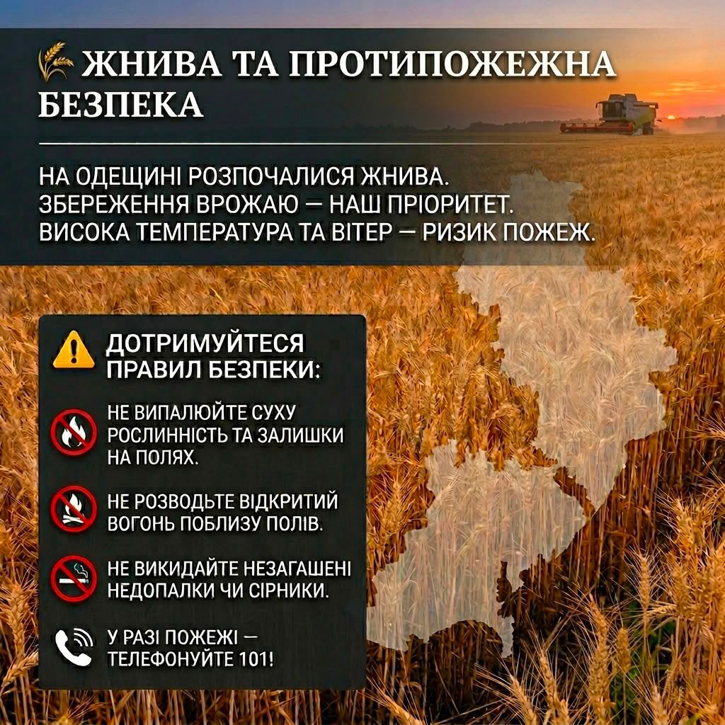Жнива та протипожежна безпека