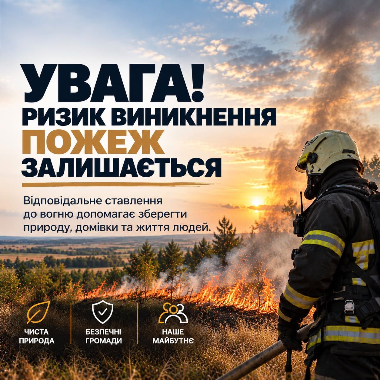 Пожежна безпека починається з відповідальності кожного
