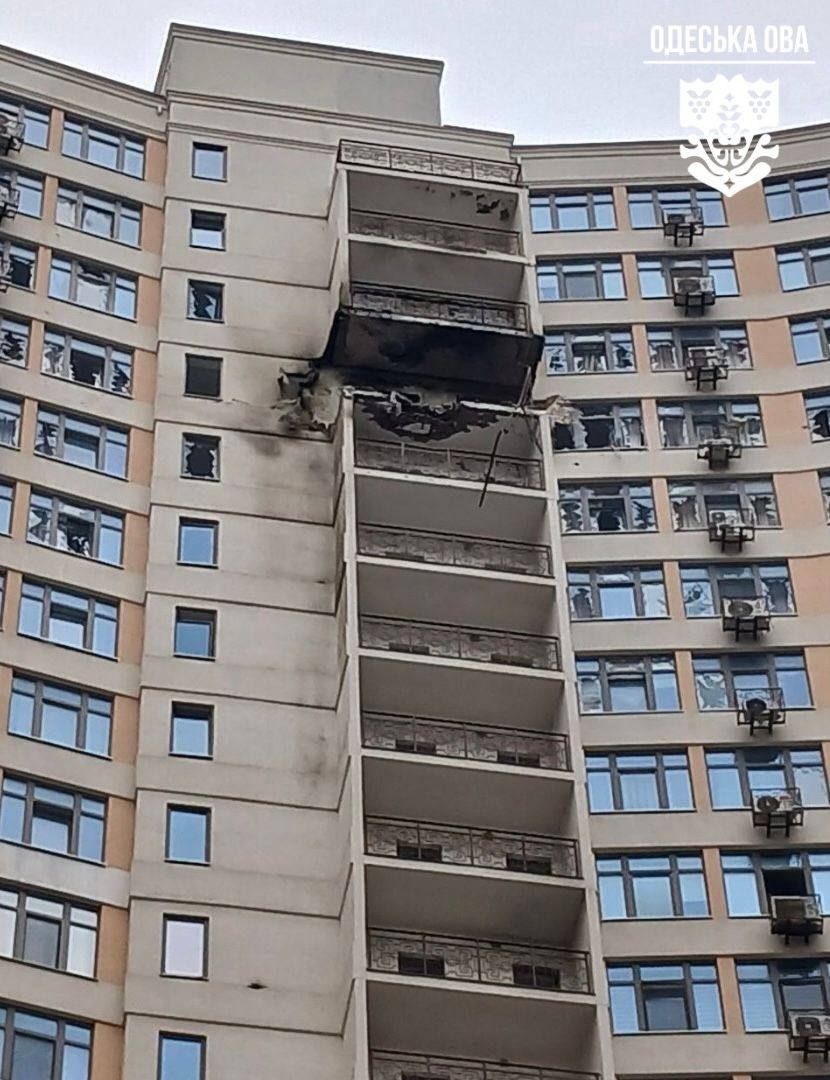 Наслідки нічної атаки на Одесу.