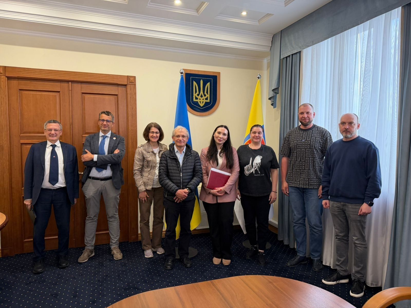 В Одеській ОВА відбулася зустріч з представниками італійської організації MEAN (Європейський рух за ненасильницькі дії), яка об’єднує понад 40 асоціацій різного походження та активно підтримує Україну від початку повномасштабної війни